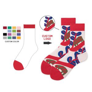 China Customised logo  slouch womens socks  fashion custom cute cat fuzzy sport yoga compression sneaker socks for women on sale