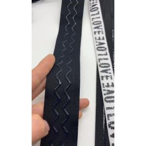 Custom Waterproof Eco-Friendly Nylon Coated Anti Slip Band Silicone Elastic