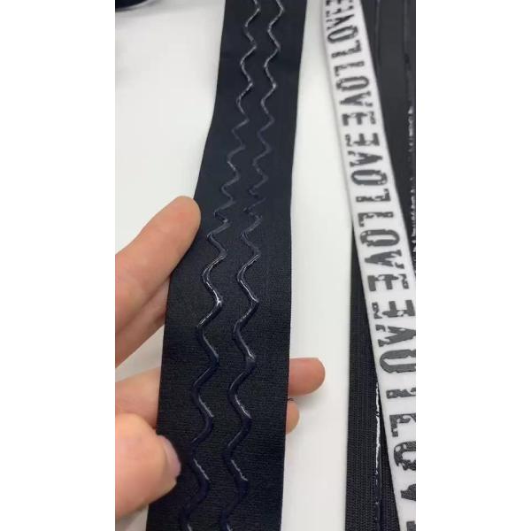 Custom Waterproof Eco-Friendly Nylon Coated Anti Slip Band Silicone Elastic
