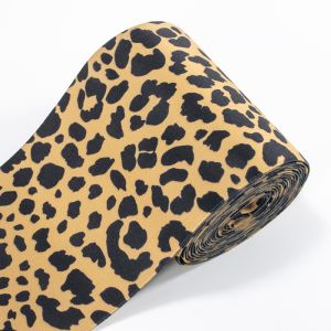 Custom Leopard Abdominal Band Belt Printed Wide Elastic Waist Band For Medical