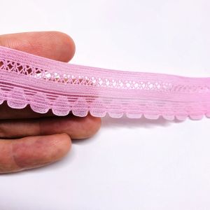 Knitted Elastic Lace Trims Nylon Elastic Band Webbing For Clothing Underwear Bra