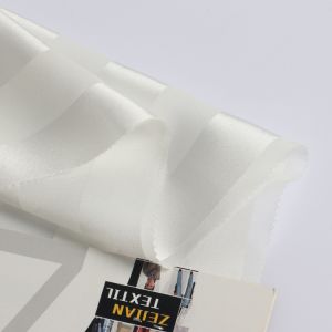 Wholesale Silk Like Material Soft Recycled Chiffon Satin Striped Polyester