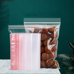 Transparent Pe Zipper Plastic Bag