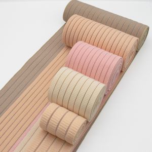 Skin-friendly custom wide cotton plush non-slip elastic waistband for abdominal