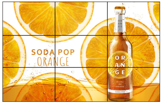 Quality 3*3 55" PLA SCCP 1.8mm Bezel LCD Advertising Wall wholesale