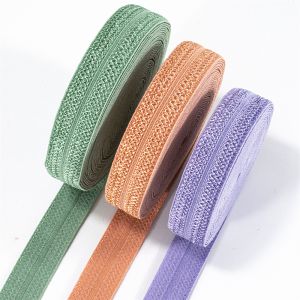 15mm 1/2" double-fold bias ribbon binding tape sewing fold over elastic band for