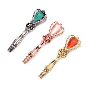 Cheap Retro Gemstone Sealing Wax Stamp Handle DIY Hobby Tools Seal Stamp Replace Handle Head for sale