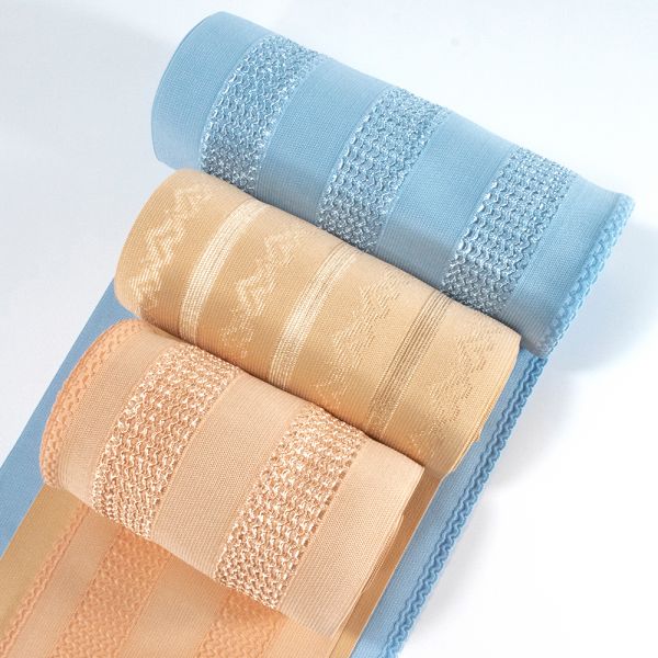 Quality Flexible anti-slip polyester crochet custom medical elastic webbing print customable elastic bande waist band wholesale