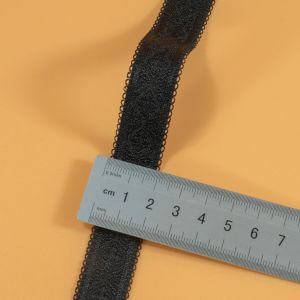 10mm picot edge elastic high elastic nylon teeth trimming jacquard pattern bra