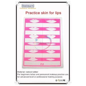 L20cm*W15cm Lips Practice Skin 0.1cm Thickness Two Sided With Bilayer