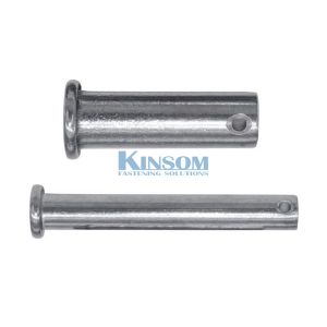 China Pin with hole solid rivets with flat head Q195 Q235 Steel zinc coating on sale