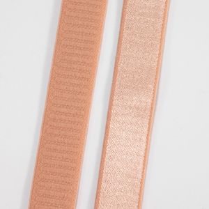 Customized shiny colorful polyester webbing knitted stain elastic band for bra