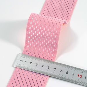flexible weaving custom hollow mesh elastic wide waistband for medical elastic