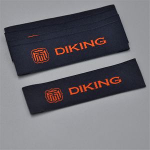 High Density Clothing Woven Fabric Tags With Custom Design