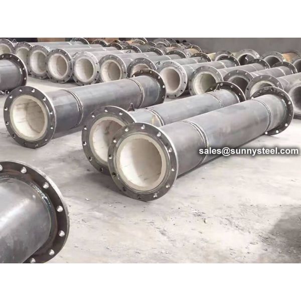 Quality Ceramic Patch Lined Pipe For Power Plant wholesale