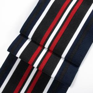 Soft elastic band knit polyester custom wide elastic waistband for trousers