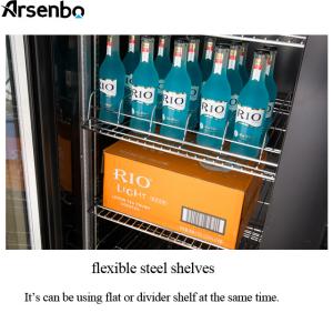 Arsenbo Display Commercial Fridge , Multipurpose Upright Display Freezer
