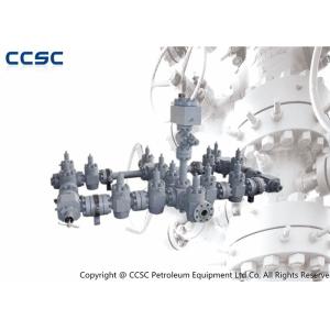 Oilfield Wellhead Choke Manifold 3-1/8" 5000psi Weco Hammer Union With Two Flow