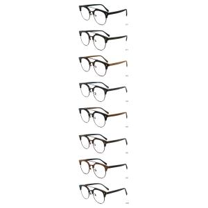 Factory Manual Vintage Wood Grain Acetate Glasses Frame MR 096