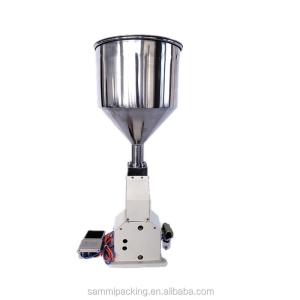 A02 Manual Grade Small Pneumatic Paste Filling Machine 50ml Cream Shampoo
