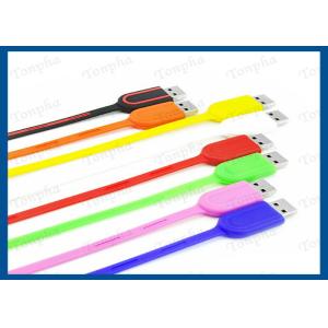 Promotional Thin Wristband Flash Drive Convenient Carrying Silicone Material