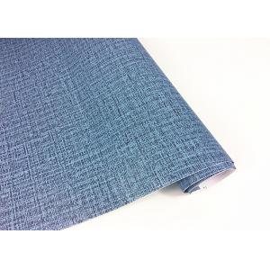 China Blue Dark Green Damask Self Adhesive Wallpaper Mould - Proof Weave Textured on sale