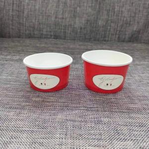 Customized Packing Way Acceptable Paper Ice Cream Cups with Full Volume 180