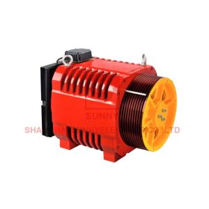 2.5m/S Elevator 450mm Sheave Gearless Traction Machine For Passenger Elevator