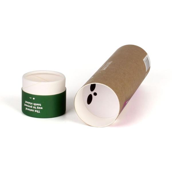 Luxury Customized Foil Coating Kraft Paper Tube Packaging Box With CMYK Pantone Printing