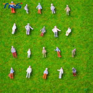 Cheap 1/300 ABS plastic scale model painted figures for model building materials for sale
