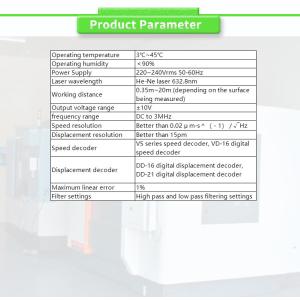 UBZD3000Y Vibration Instrument With Displacement Resolution Better Than 15pm