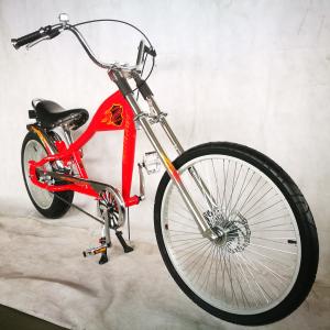 24" V Brake/ Disc Brakes 4.0 Tire Single Speed Chopper Bicycle for American