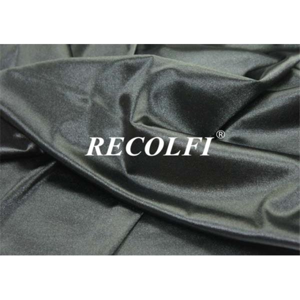 Metallic Grey Silk Glossy Spandex Workout Leggings Functional Cooling Sustainable