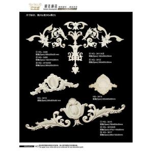 PU Onlay Scroll Polyurethane Ornamental Mouldings with Light Function 2400*107