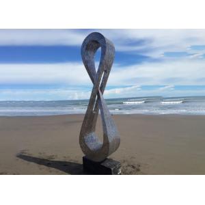 China Contemporary Garden Art Abstract Stainless Steel Sculpture Matt Finish on sale