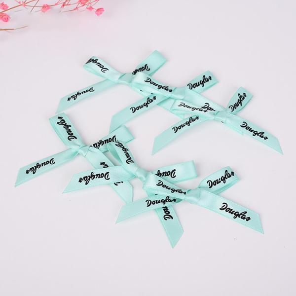 Printed Grosgrain Ribbon with Logo for Bows Decoration DIY Crafts underwear ribbon bow Business Custom Customized Hair Eco