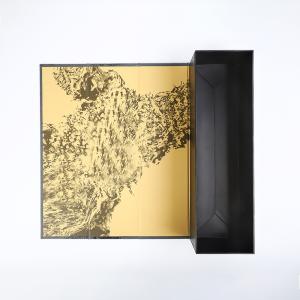 China Champagne Wine Bottle Gift Box Flap Cardboard Magnetic Closure Rigid Flat Pack Whisky Brandy Box on sale