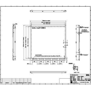 10.4 Inch TFT LCD Module 640X480 RGB G104V1-T03 Innolux Transmissive