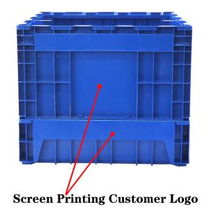 Foldable Industrial Packaging Durable and Stackable Plastic Crate for Space