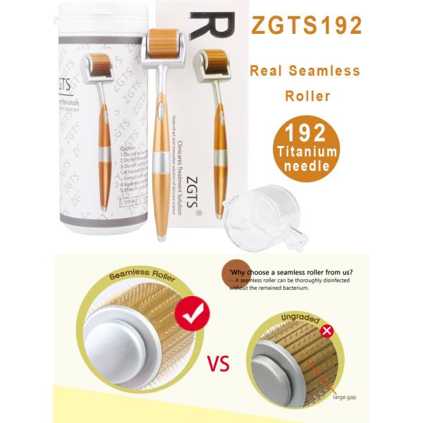 ZGTS 192 Titanium Micro Needle Derma Roller for Hair Loss Treatment anti-wrinkle dermaroller