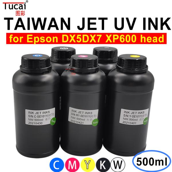 250ml 500ML UV Inkjet Ink LED UV Ink For Epson Flatbed Printhead R330 L800 L805 1390