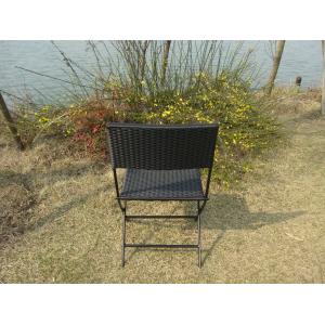 Pool / Beach Leisure Resin Wicker Chair Set With Aluminum Frame