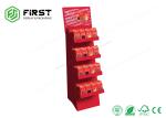 Foldable Full Color Printed Custom Cardboard Floor Display Shelf For Retail