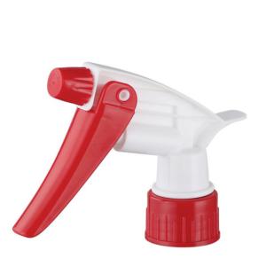 28/400 Plastic Yellow Blue Red Trigger Spray Nozzles With Plastic Bottle