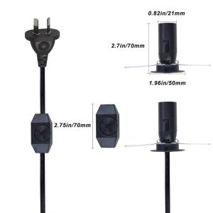 AU Plug to E14 Bulb Holder with Dimmer Switch for Salt Lamps