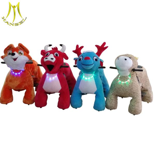 Quality Hansel funny amusement park games plush motorized animals for sale wholesale