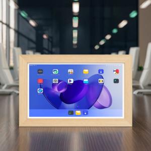 21.5Inch RK3588 Wooden Frame Android 13 Tablet POE NFC Wall Mounted Tablet PC