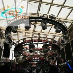 Customized aluminum rotating lighting truss round speaker truss