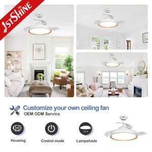Modern Design LED Ceiling Fan with Quiet DC Motor and Energy-Saving LED Lighting