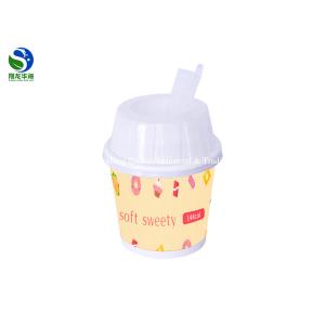 Eco Friendly 300ml Paper Ice Cream Tubs Food - Grade Customized Printing 6oz